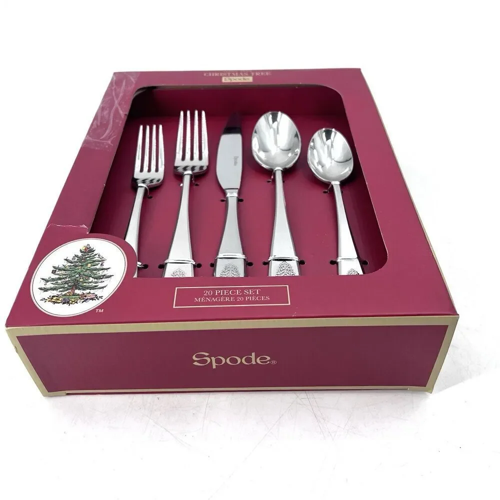 Spode CHRISTMAS TREE 20 Piece Flatware Set - Service for 4